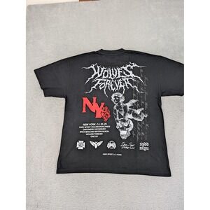 Darc Sport NY Wolves Forever Premium Shirt Mens Large Black Graphic Limited New
